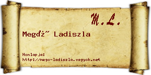 Megó Ladiszla névjegykártya